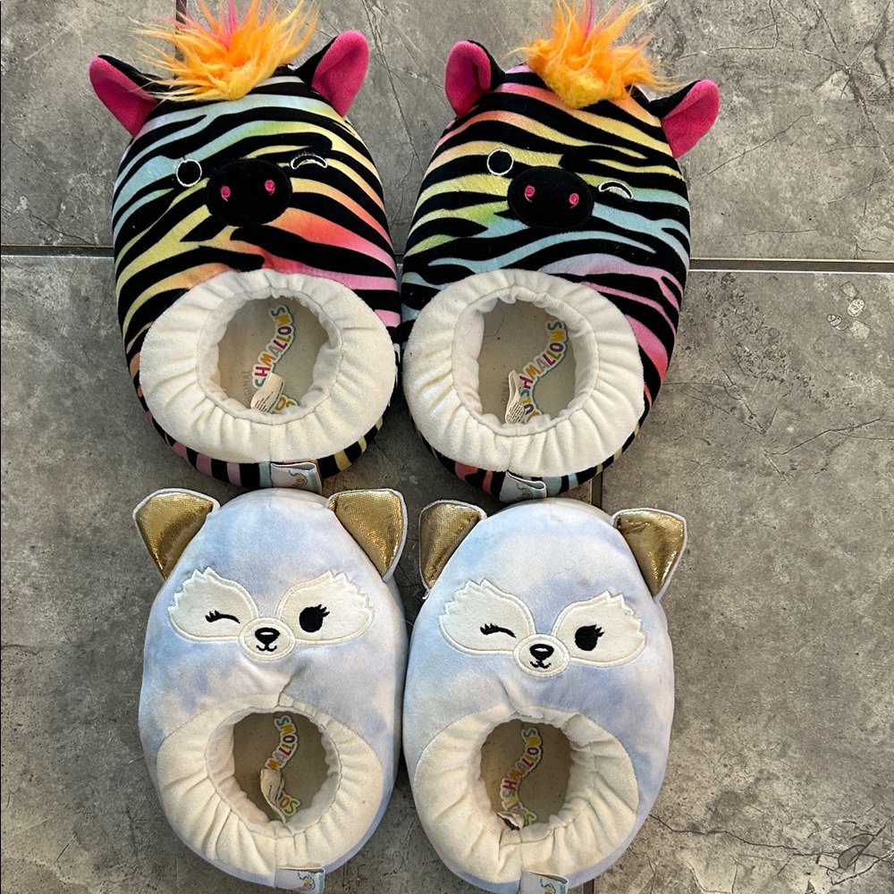 Kids Squishmallows Slippers Bundle